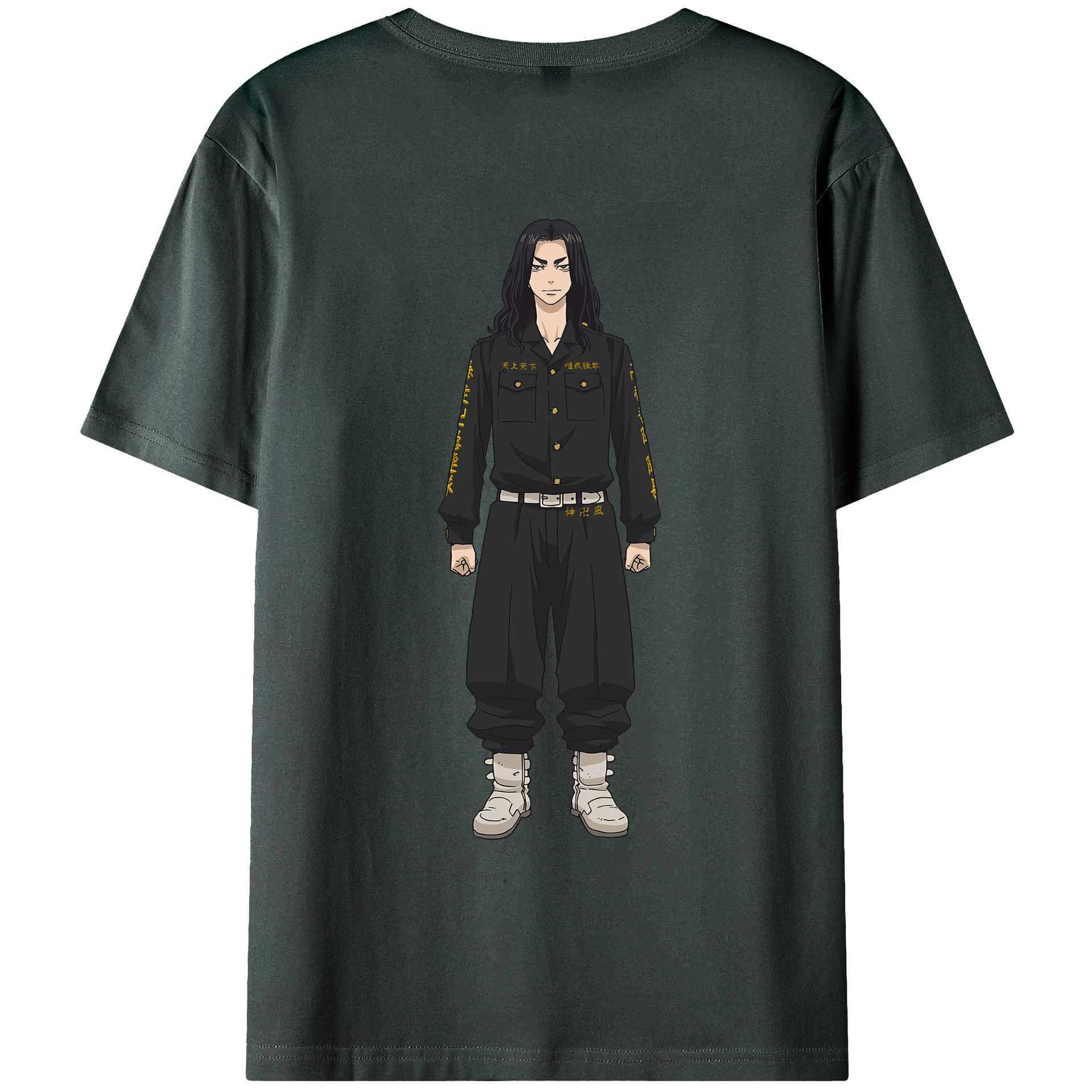 （画像用） 東京リベンジャーズ Tokyo Revengers 綿100％ メンズ半袖Tシャツ（バックプリント） 通気性